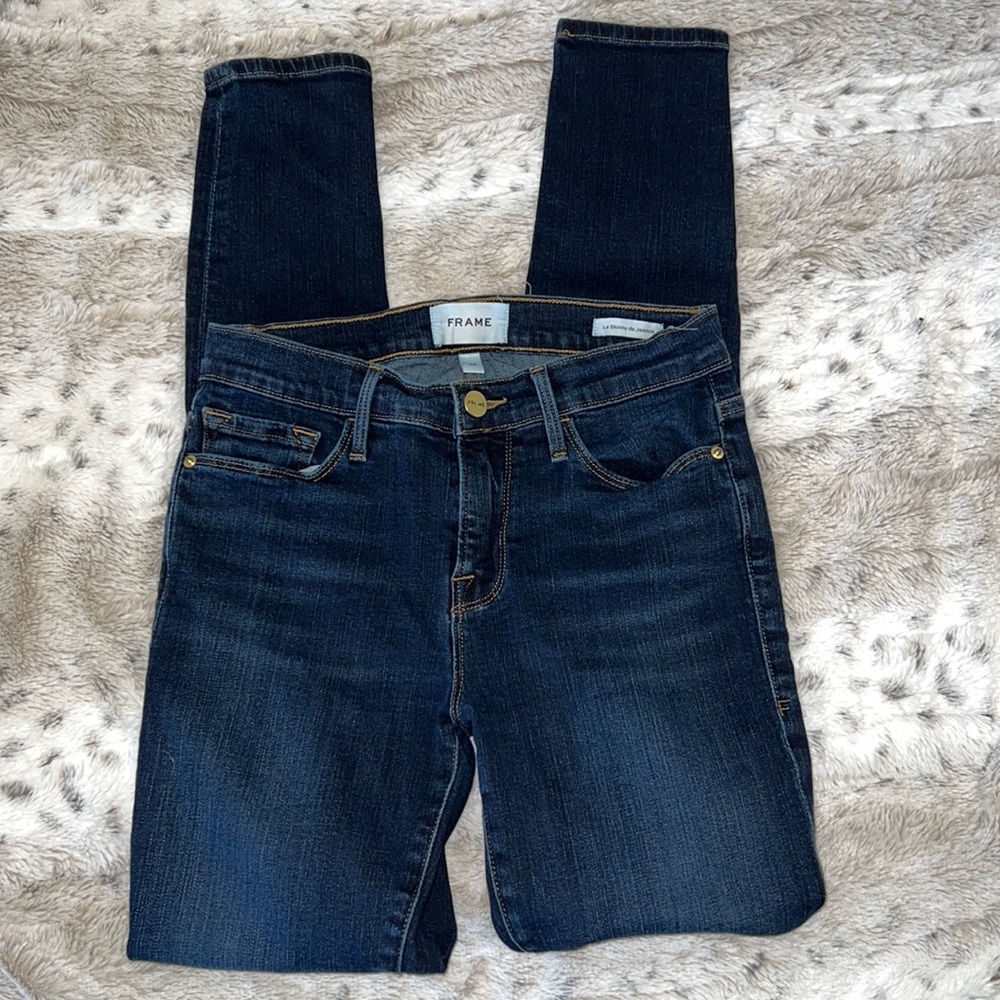 FRAME Le Skinny De Jeanne in Wellington Size 25 - Picture 2 of 5